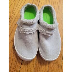 Women’s Oofos OOCOOZIE Mule Shoes Size US7/EURO 38 Grey White
